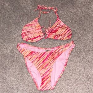 Colorful Striped Bikini Set from target